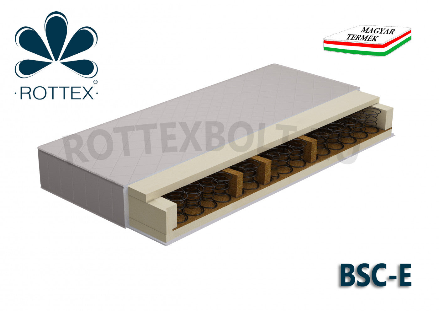 Rottex BSC-E (Bonell rugós kókusz matrac)