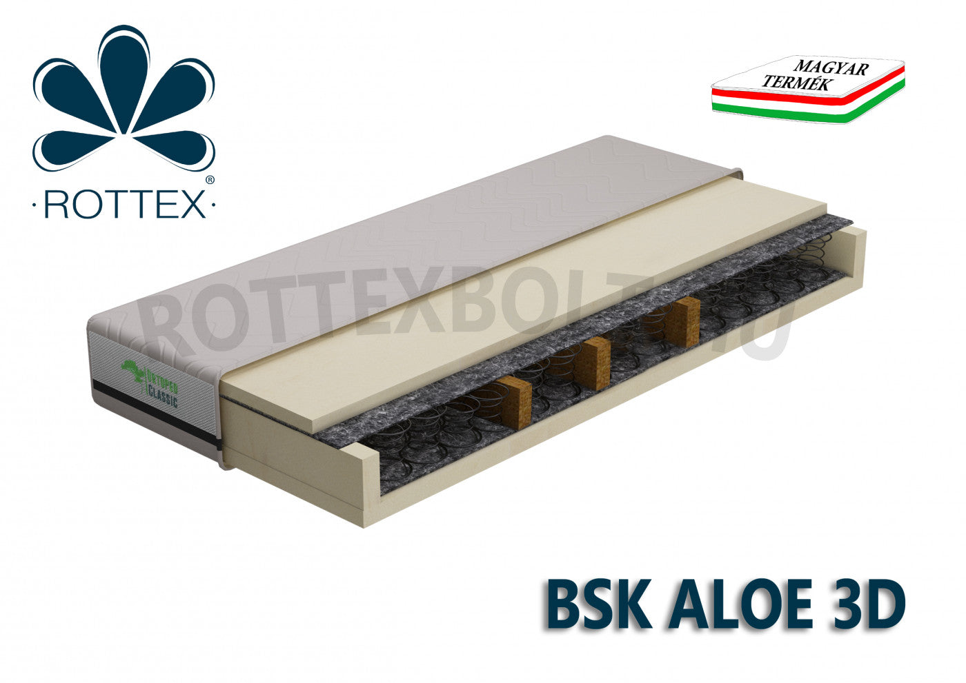 Rottex BSK ALOE 3D (bonell rugós matrac)