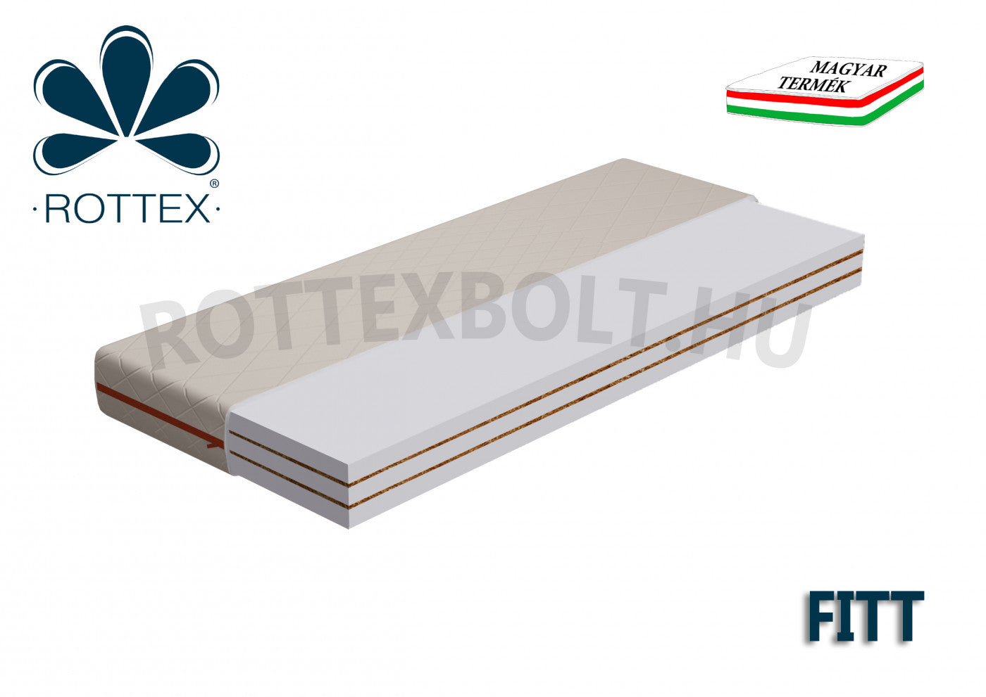 Rottex Fitt (aircell hab, kókusz matrac)