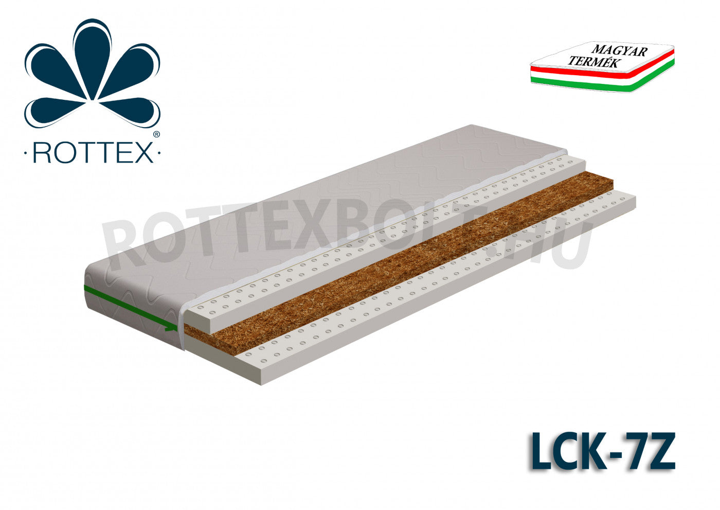 Rottex LCK-7Z (latex, kókusz biomatrac)