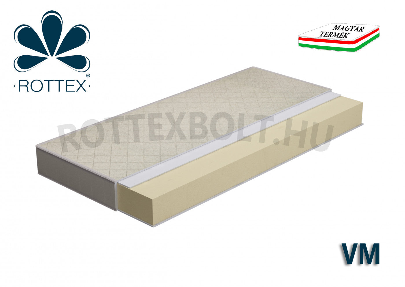 Rottex VM (merinói gyapjú huzatos vákuum matrac)